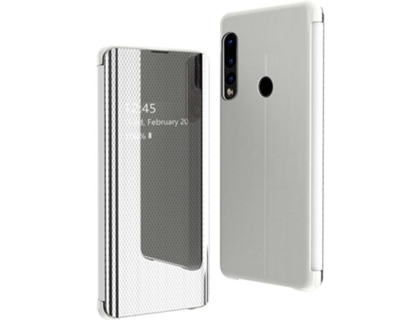 Carcasa Huawei P30 Lite LMOBILE Libro Horizontal Flip Plateado