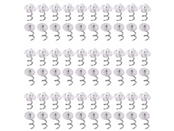 100 Clavos Espirales Florales Transparentes Para Asegurar Sábanas, Cojines De Sofá Y Faldas De Cama - Sujetadores Diy Hechos A Mano.