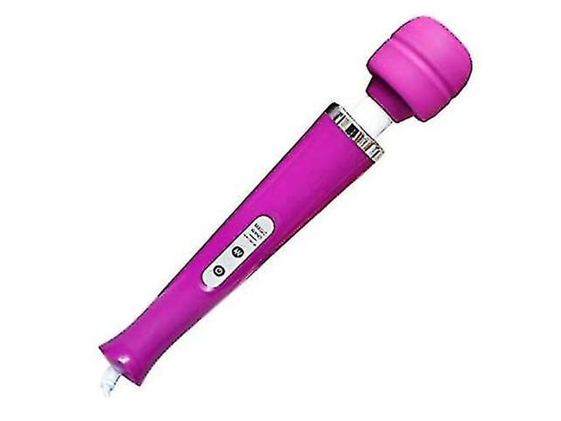 Potente Masajeador Vibrador Con Cable, Funciona Con Red Silenciosa, 20 Ritmos, 10 Intensidades.