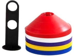 Conjunto de 50 Conos de Marcación POWERSHOT (Diámetro: 20cm - Plástico)