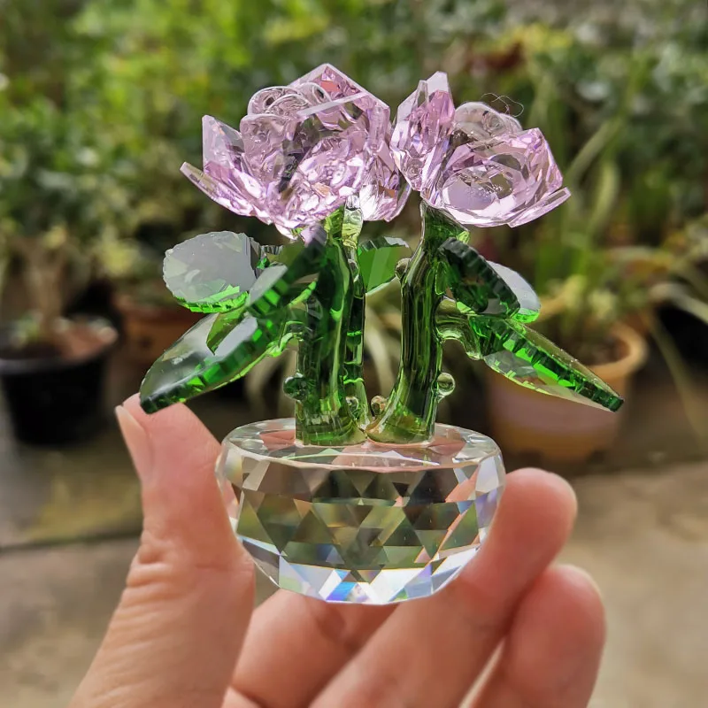 Adorno De Rosa De Cristal (rosa), Ramo De Cristal, Decoración Floral