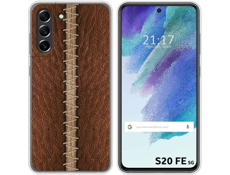 Carcasa Samsung Galaxy S21 FE 5G TUMUNDOSMARTPHONE Cuero 01 Multicolor