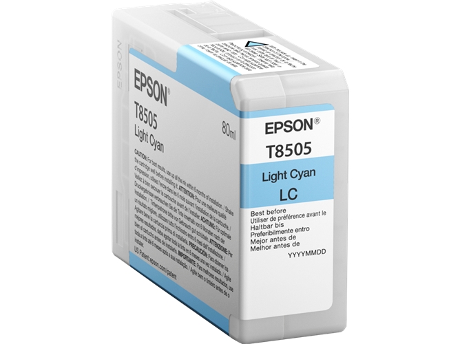 Cartucho de tinta original EPSON, T8505 80 ml , Cian claro, C13T850500, T8505