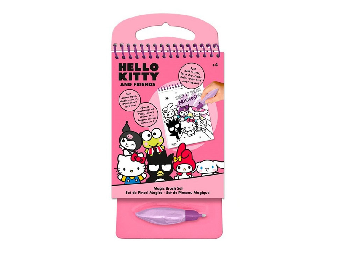 Livro De Colorir Com Caneta De Água Mágica Hello Kitty And Friends Hk50180
