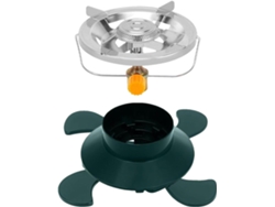 Soporte para hornillo de camping, base de cartucho para senderismo, soporte estabilizador Gokoco