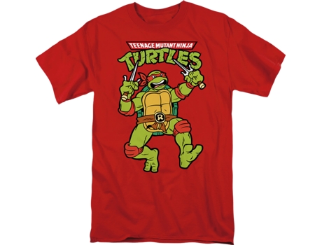 Camisetas Unisex DEEPSTONE Red Raphael Teenage Mutant Ninja Turtles Rojo (XXL)