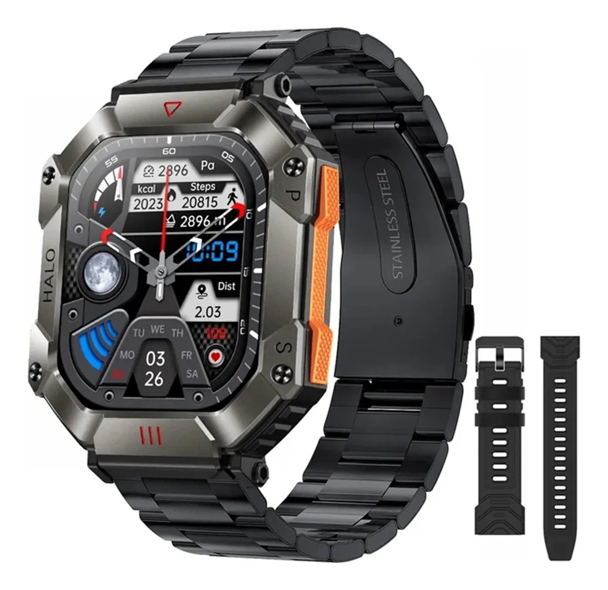 Reloj inteligente deportivo para exteriores Vayotoy 650ma Compass