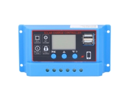 Controlador De Carga Solar Pwm De 12v/24v Y 20a Con Pantalla Lcd Y Doble Salida Usb.