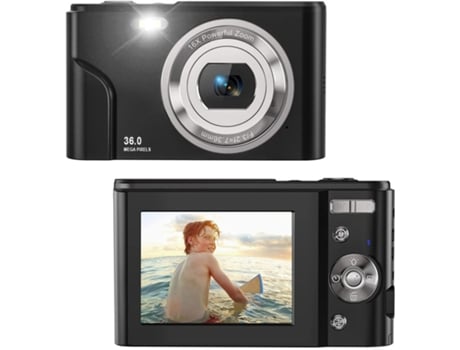 Cámara Compacta Digital TURMIN Dc311Af 48Mp Resolución HD Pantalla de 2,4 Pulgadas Negra