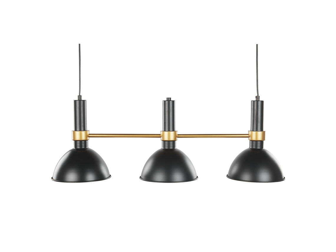 Lámpara de techo BELIANI Beles de Metal Negro 82x20x107