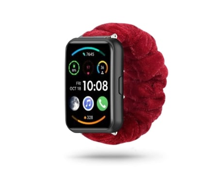 Correa Huawei Watch Fit 2 Pulsera Scrunchie Rojo