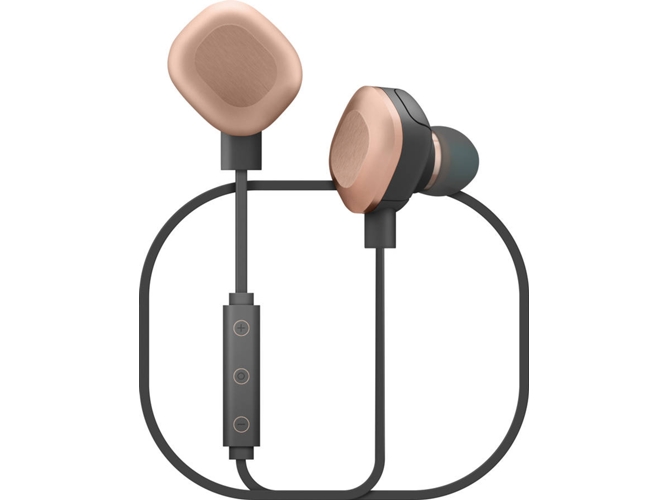 Auriculares Bluetooth WIKO WiSHAKE (In Ear - Micrófono - Rosa Dorado)