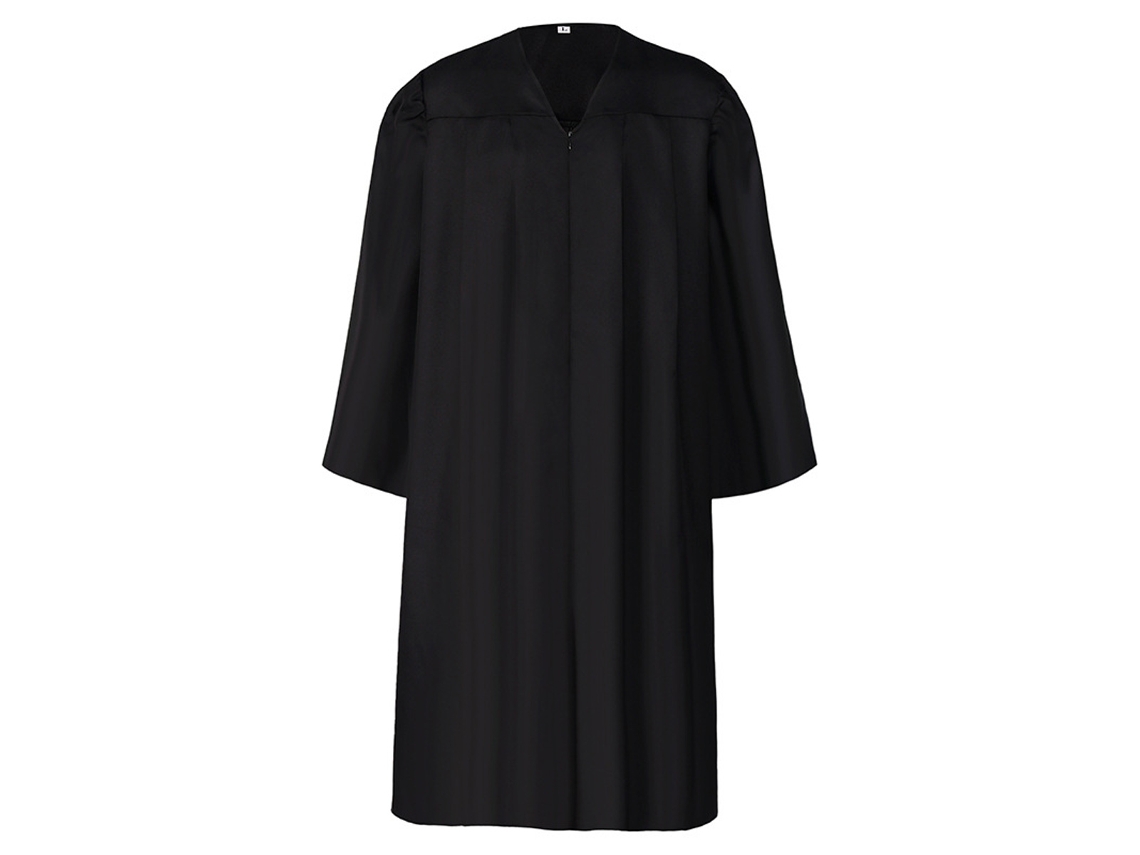 Toga de Graduación Negra Unisex - Ropa para Escuelas, Coros y Jueces, Ideal para Halloween NEVEANCE