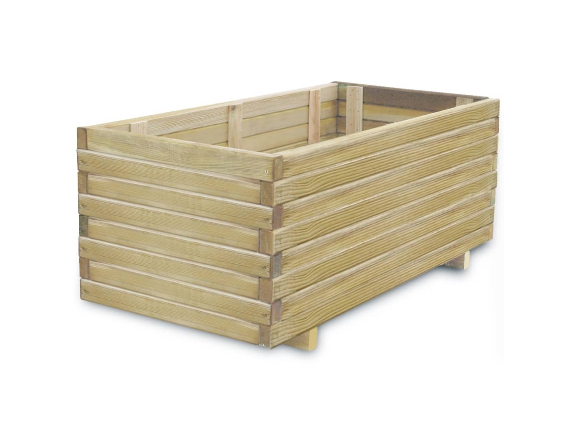 Jardinera VIDAXL Marrón Madera (100 x 50 x 40 cm)