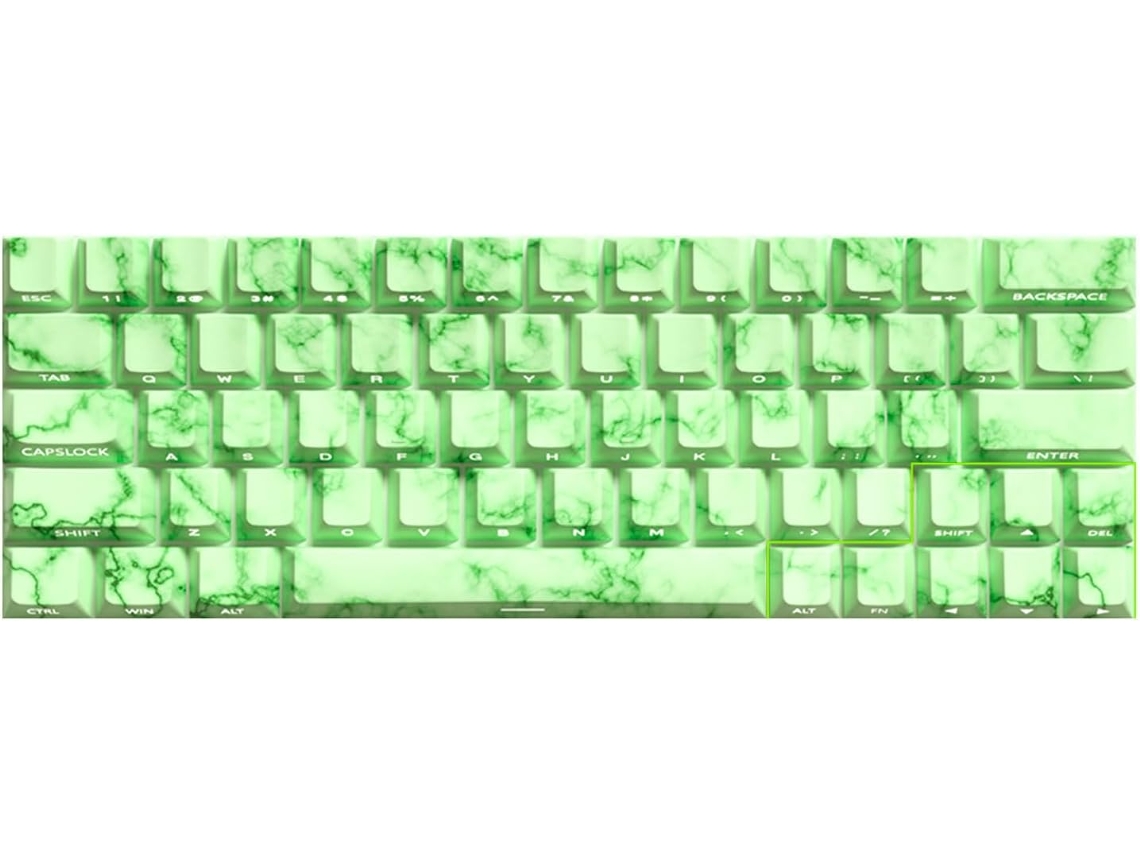 Teclas Con Temática De Jade, 64 74, Impresión Lateral De Doble Inyección, Retroiluminadas