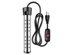 Calentador de inmersión de 1500 W para cubo, seguro, con textura de acero inoxidable, varilla de calentamiento rápido, varilla de alta potencia. GOKOCO