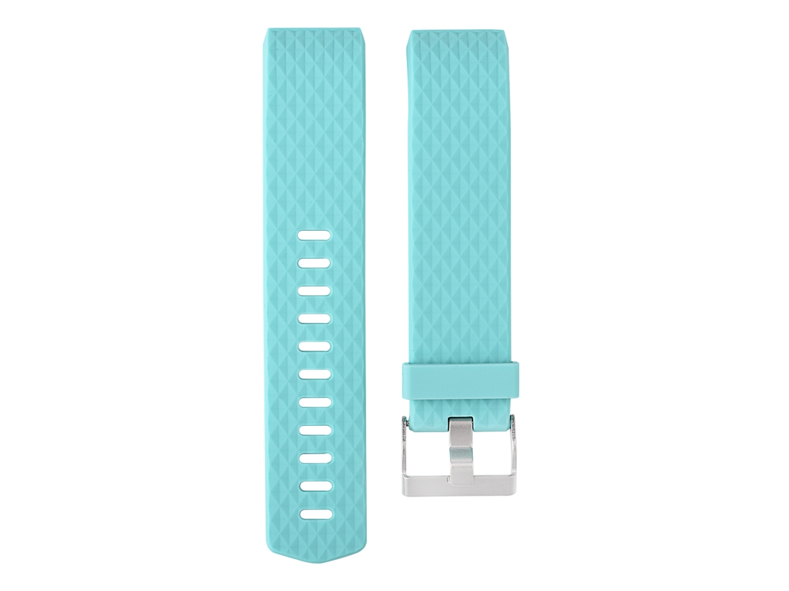 Pulsera De Reemplazo Para Fitbit Charge 2 Material De Silicona Patrón De Diamantes Verde Azulado