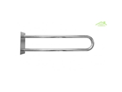 HELP: Barra de agarre en forma de U de 600 mm, acero inoxidable, cepillada, sin cubierta