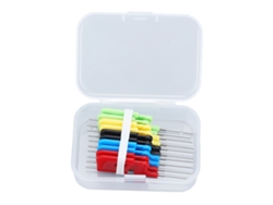 Kit De Herramientas Delgadas De Doble Gancho Para Prueba De Circuitos Integrados (10 Unidades) Para Mantenimiento, Con Pines Ultrafinos De 0,3 Mm.
