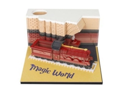 Bloc de notas Eifson, bloc de notas con pegatinas 3D y tren mágico