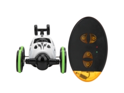 Ats-coche De Control Remoto 2.4g Mini Rc Stunt Car Con Luz, 360 Grados Rotación, Juguete Para Niños Blanco