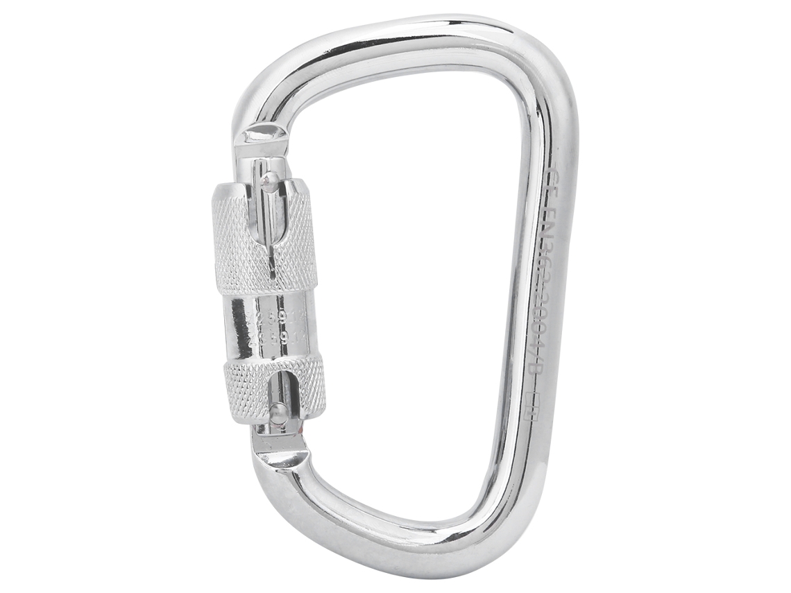 Hebilla En D De Acero 40cr 45kn Para Seguridad En Escalada Y Montañismo Al Aire Libre.