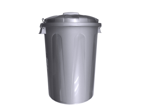 Cubo Basura de plástico Com Tapadera | Cubo almacenaje e reciclar Gris 21 litros