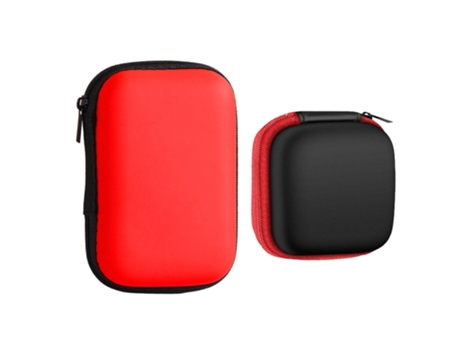 ELKUAIE Cargador de teléfono móvil bolsa de cable de datos Mini bolsa de almacenamiento caja de almacenamiento de monedas para auriculares