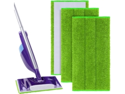 3 Paños De Microfibra Lavables Reutilizables Para Esfregão Spray Limpieza Pisos