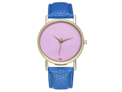 Reloj De Pulsera Unisex Con Correa De Pu Naranja - Regalo De Moda Para Hombres Y Mujeres