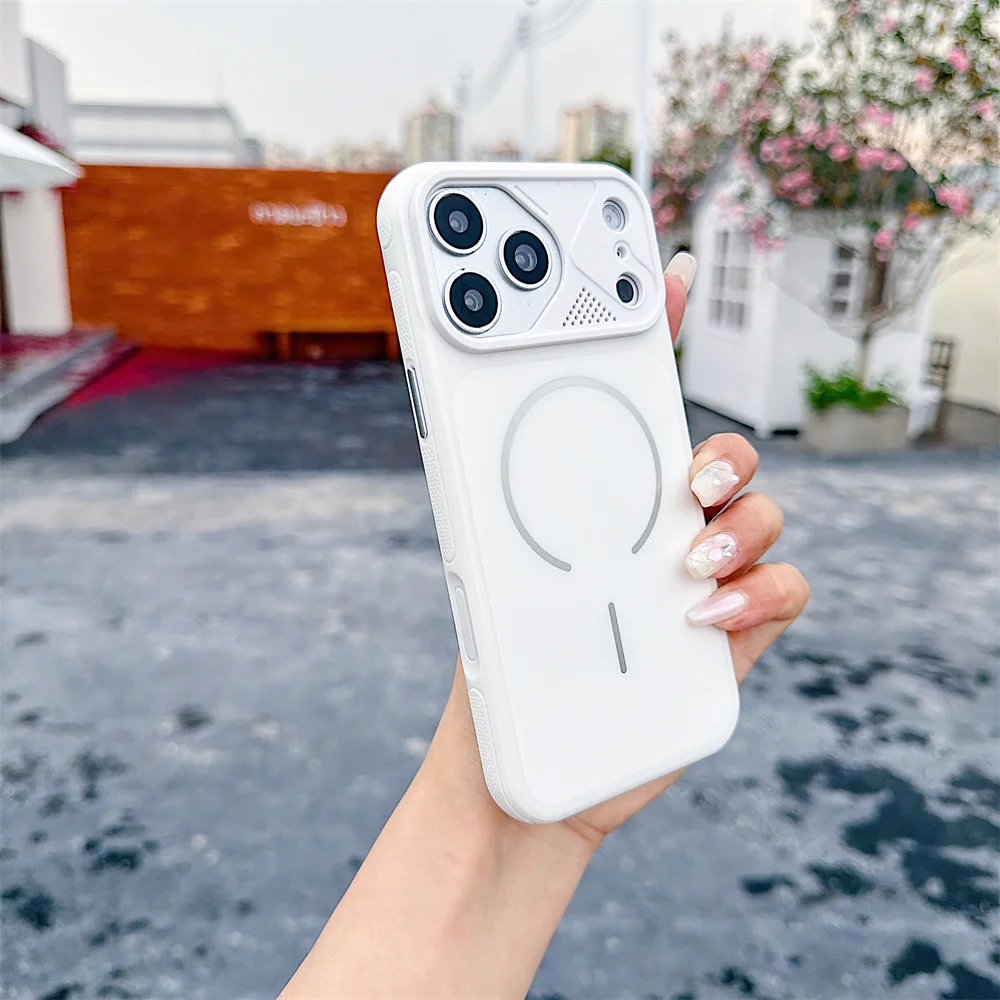 (iphone 14 Plus, Blanco) Funda Magnética Para Teléfono, Compatible Con Iphone, Funda Protectora A Prueba De Golpes.