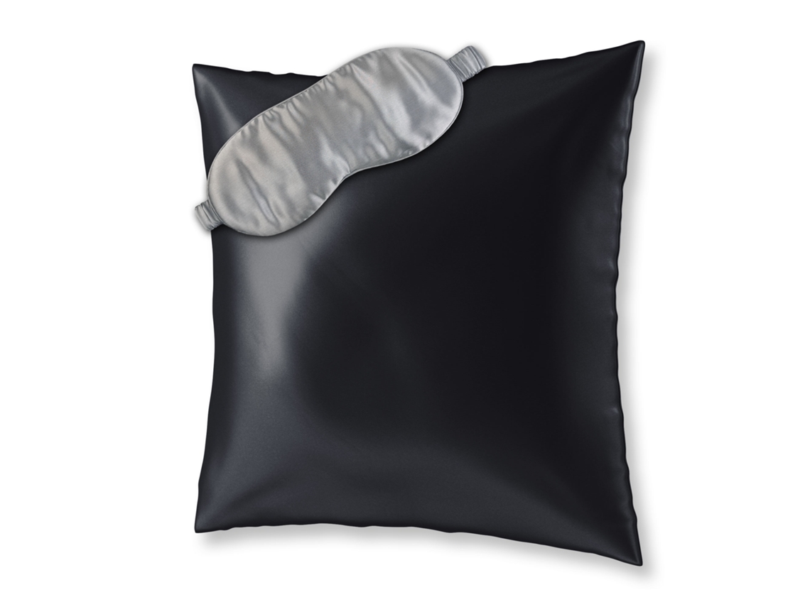 Funda de almohada y antifaz de seda AILORIA Beauty Sleep Set L (80 x 80 x 0.3 cm)