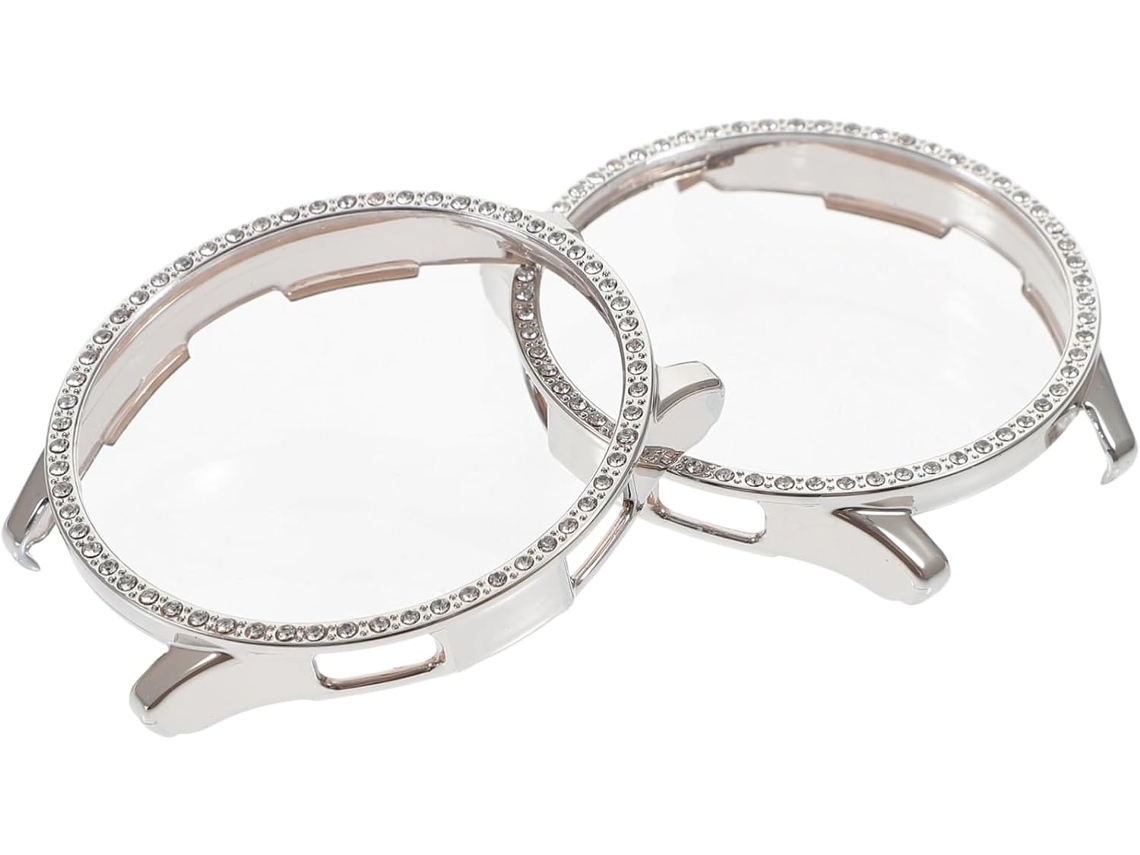 6 Piezas De Estuches Para Relojes Con Diamantes, Carcasas Brillantes, Estuche Con Purpurina Y Soporte De Secado.
