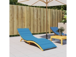 Cojín para tumbona 200x60x3 cm Tela Oxford Azul HARLANV1