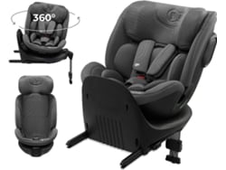 Silla De Coche Kinderkraft XRIDER 2 i-Size 40–150 cm con rotación 360°, RWF hasta 105 cm e ISOFIX Gris