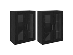 Armarios de pared 2 piezas Roble Negro MAISON EXCLUSIVE