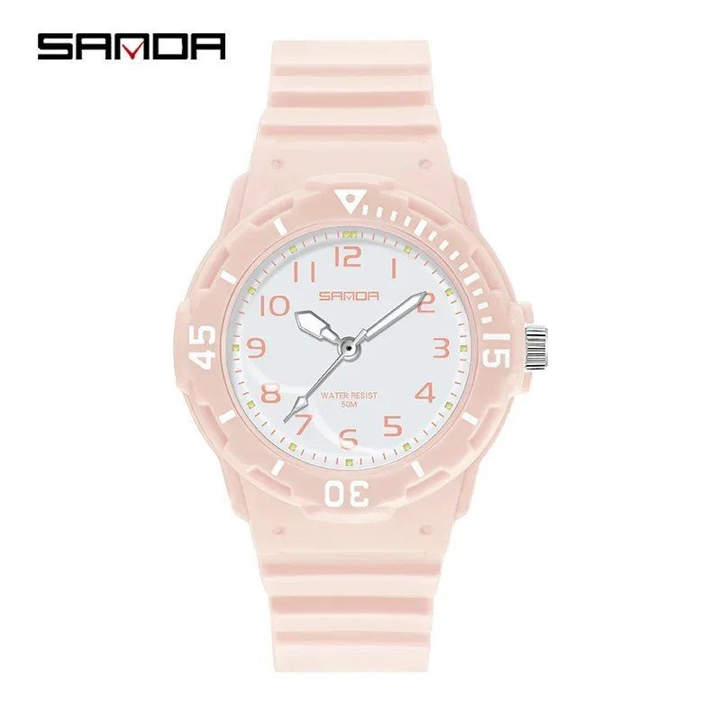 Reloj De Mujer (rosa) Resistente Al Agua Hasta 50 M Con Correa De Tpu.