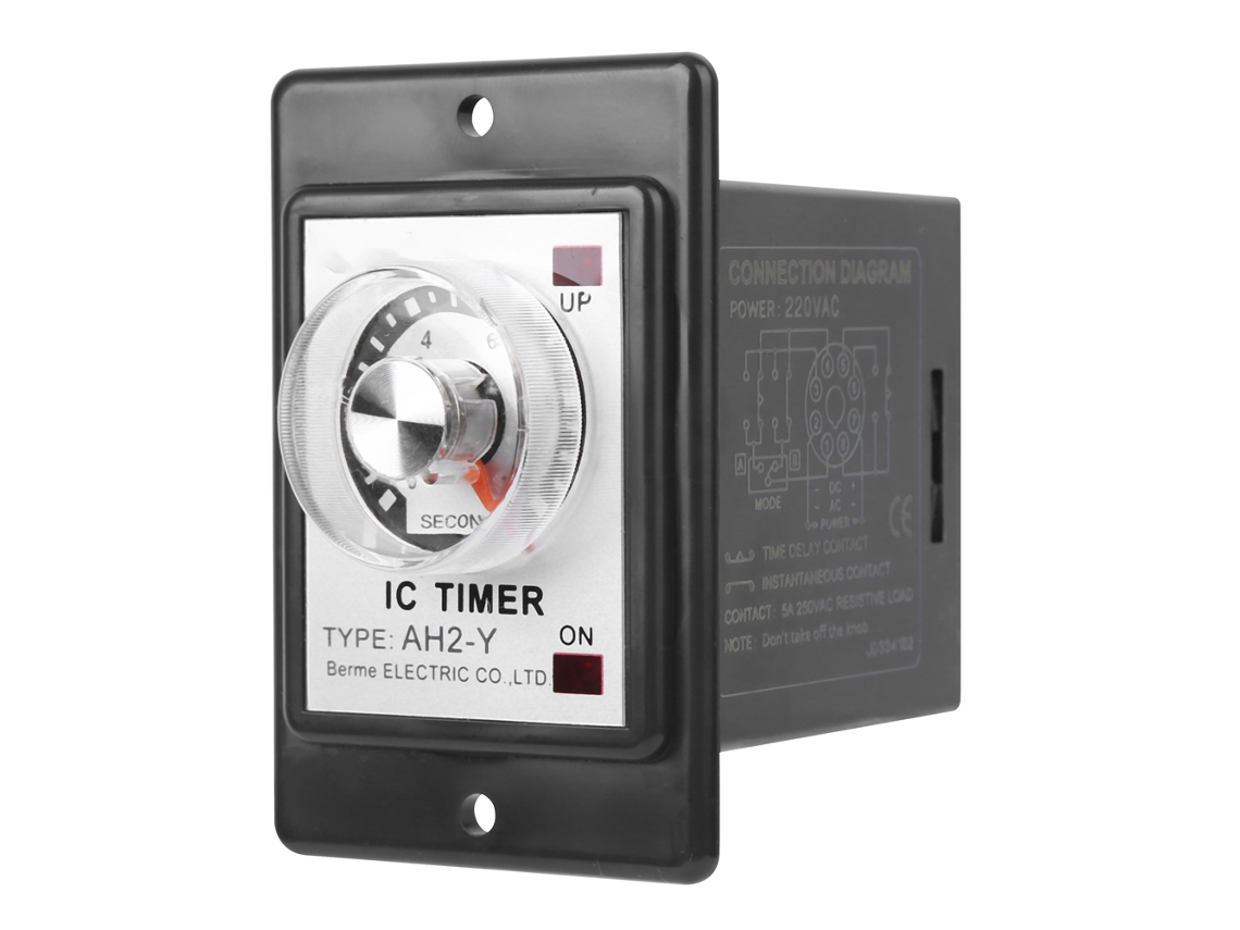 Relé Temporizador Electrónico Berm Ah2-y 10s Interruptor De Retardo De Tiempo