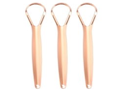 Kit de raspadores de lengua, incluye 3 raspadores de lengua de acero inoxidable, compacto, recargable, para uso diario, higiénico, compacto, Reca STELASPLEN
