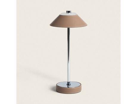 LEDKIA Limer 3W Lámpara de Mesa Portátil Cuero y Metal con Batería Usb Recargable