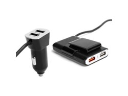Cargador de coche USB YHL de 4 puertos con carga rápida 3.0 de 7,2 A y 54 W para teléfonos móviles