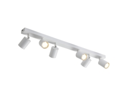 Foco de Techo Led Blanco: Lámpara de Techo Gu10 con 6 Lámparas NETTLIFE Focos de Techo Giratorios Modern 330