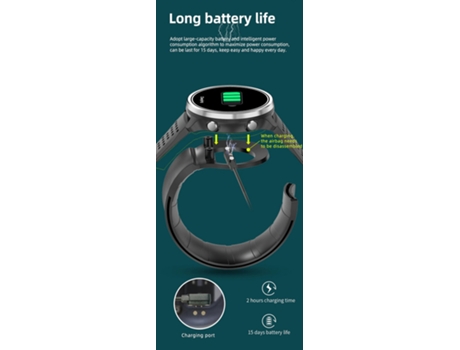 Reloj Inteligente Multifuncional, Pantalla Full Touch IPS HD de 1,3 Pulgadas, 30 Días en Espera, Marrón VEANXIN
