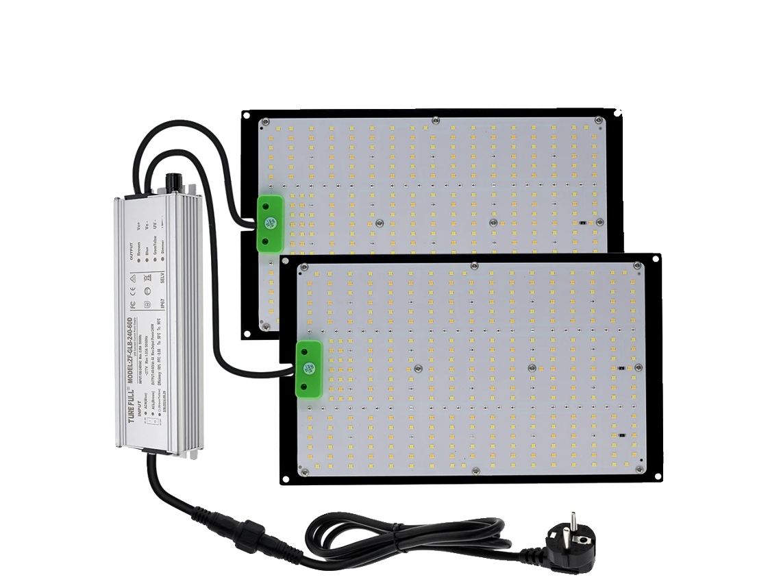 Lámpara LED de cultivo, espectro completo, bajo consumo, 240 W OEM