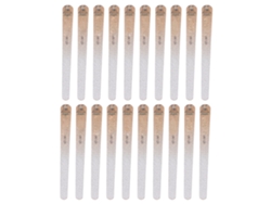 20 limas de uñas profesionales de doble cara, grano 100/120, lavables, color amarillo. Herramientas de manicura para uso doméstico y profesional.