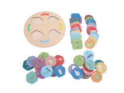 Bandeja De Juguetes De Madera Con Temática Del Ciclo De La Vida Para Niños: Aprendizaje Interactivo Con 48 Piezas.