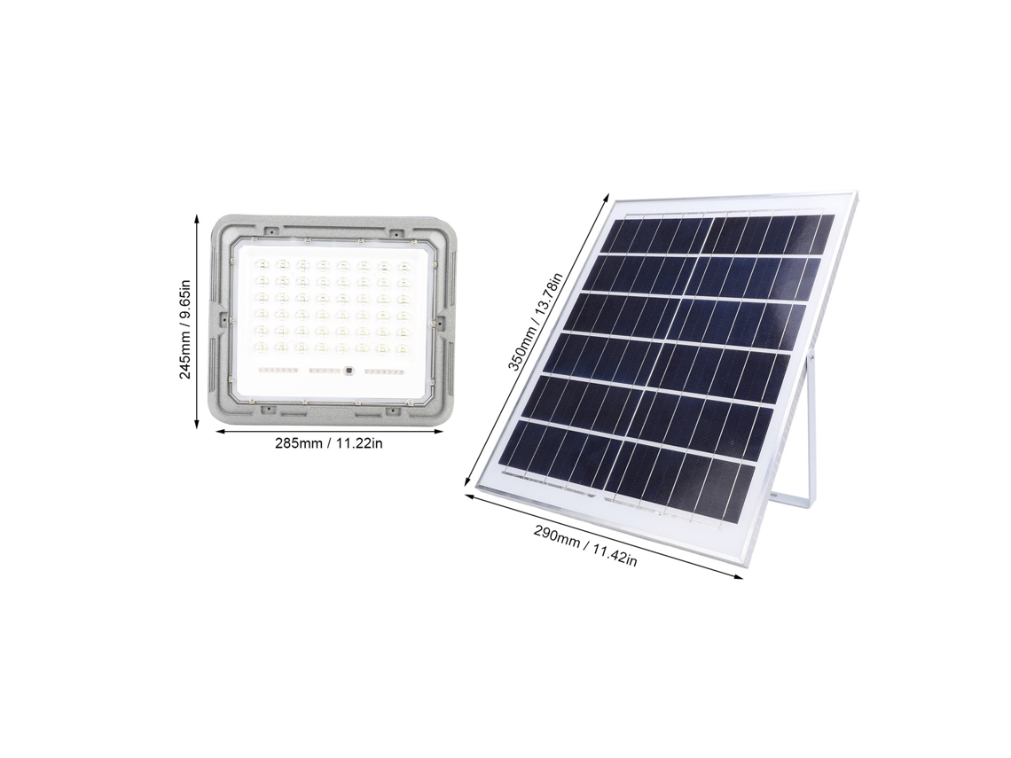 2026-as-kit Luz Led Solar 200w 240 Leds Ip66 8000mah Para Puertas Jardines Techos Garajes 6v