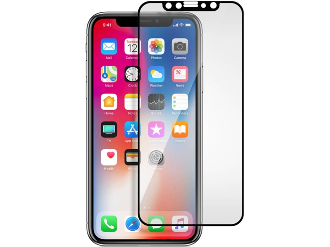 Protector de Cristal Templado AKASHI iPhone X, XS Negro
