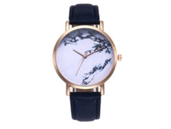 Reloj De Pulsera Para Parejas Zhoulianfa, Correa De Cuero Sintético, Estilo Moderno, Azul.