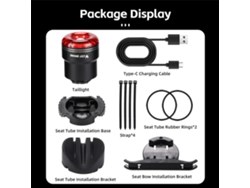 Luz Trasera Recargable Usb Para Bicicleta Con Sensor De Freno, Alta Visibilidad, Multifuncional, Luz Trasera Para Bicicletas De Carretera.